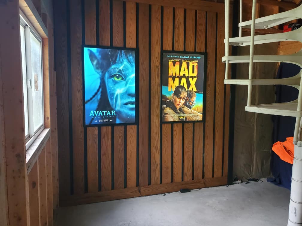 1 Qty Glowbox "World Famous" LED Poster Frame - Select Poster Size: