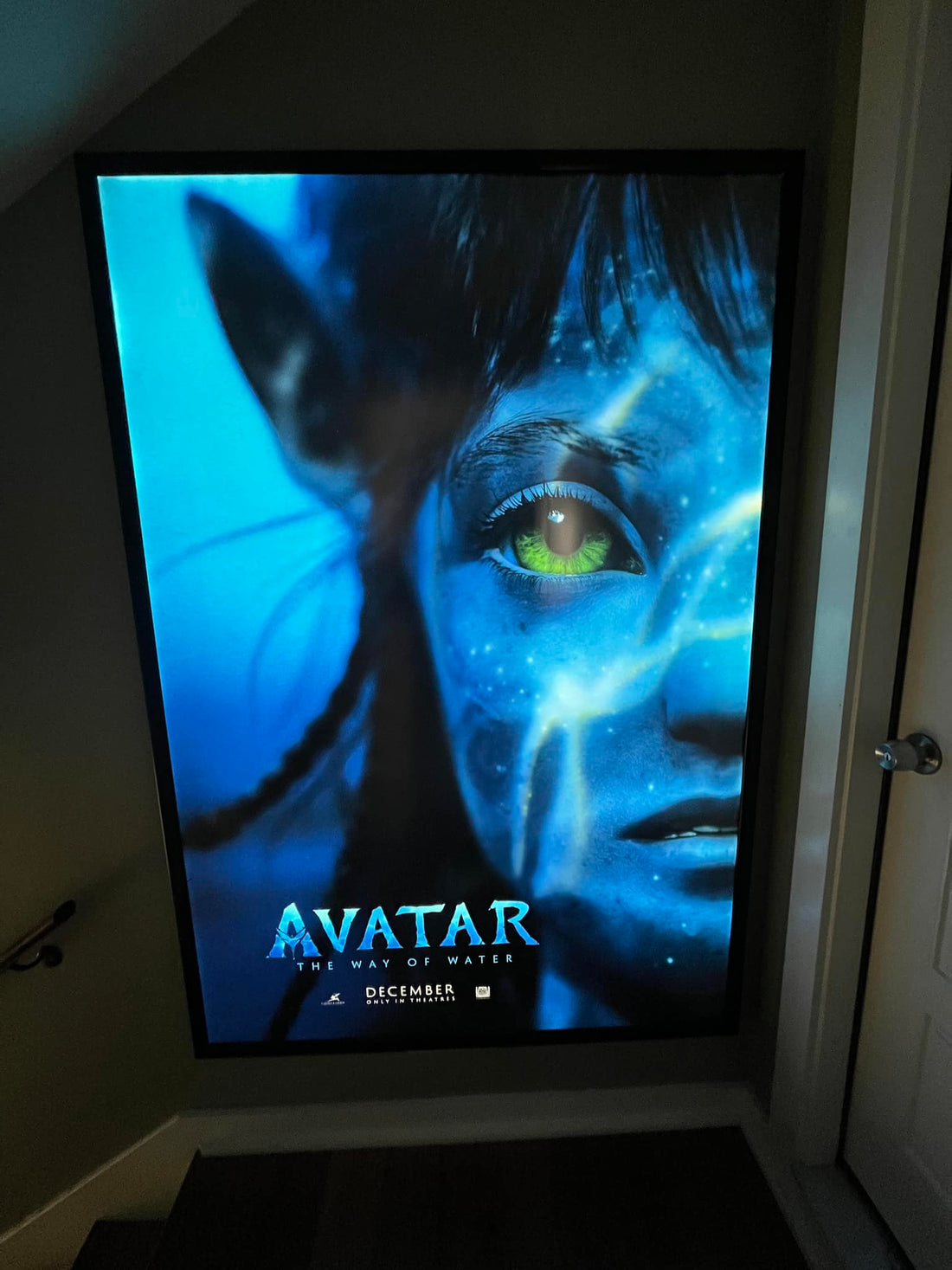 1 Qty Glowbox "World Famous" LED Poster Frame - Select Poster Size: