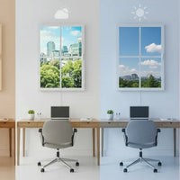 FAUX LED Window Frame - Select Graphic Print Size: