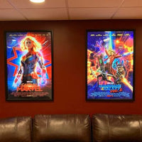 2-PACK Glowbox "World Famous" LED Poster Frames - Made in the USA