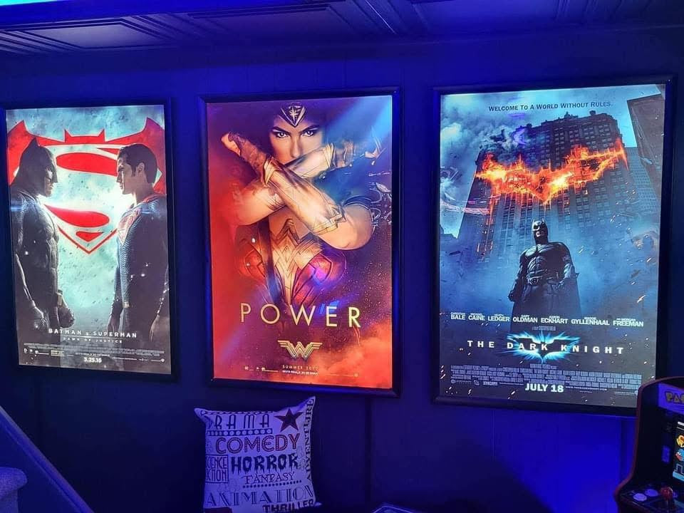 1 Qty Glowbox "World Famous" LED Poster Frame - Select size here:
