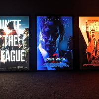 1) Glowbox "World Famous" LED Poster Frame - Select size here: