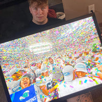 1 Qty Glowbox "World Famous" LED Poster Frame - Select Poster Size: