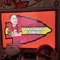 1) Glowbox "World Famous" LED Poster Frame - Select size here: