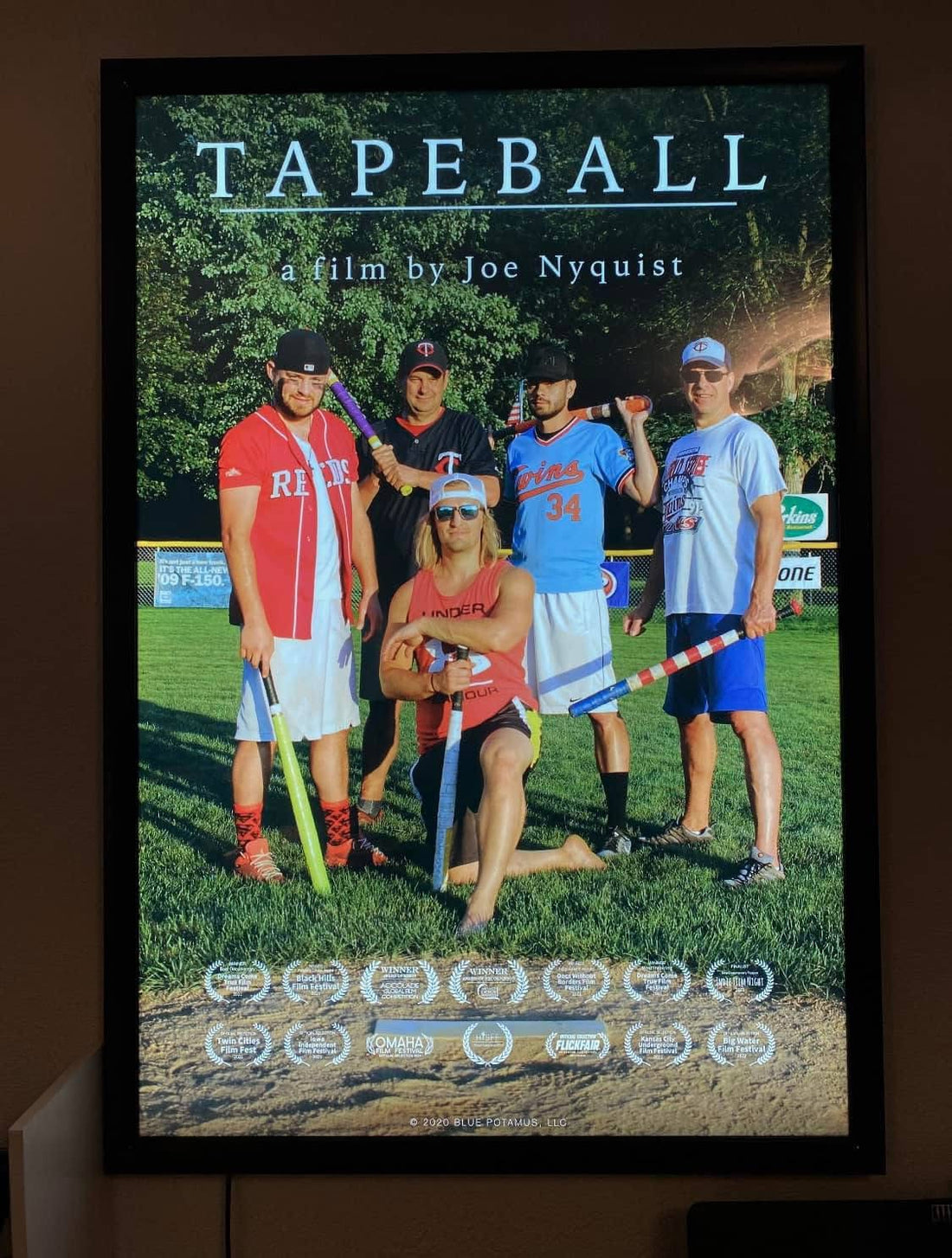 1 Qty Glowbox "World Famous" LED Poster Frame - Select Poster Size: