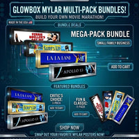 MYLAR MULTI-PACK BUNDLES 5x25 Glowbox LED Light Box Poster Frames