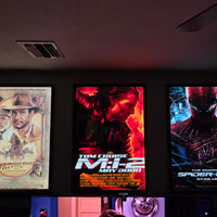 1 Qty Glowbox "World Famous" LED Poster Frame - Select Poster Size: