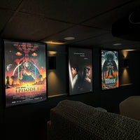 3-Pack "World Famous" 27x40 LED Glowbox Light Box Poster Frames