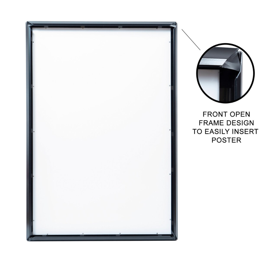 1 Qty Glowbox "World Famous" LED Poster Frame - Select size here: