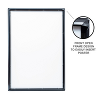 1) Glowbox "World Famous" LED Poster Frame - Select size here:
