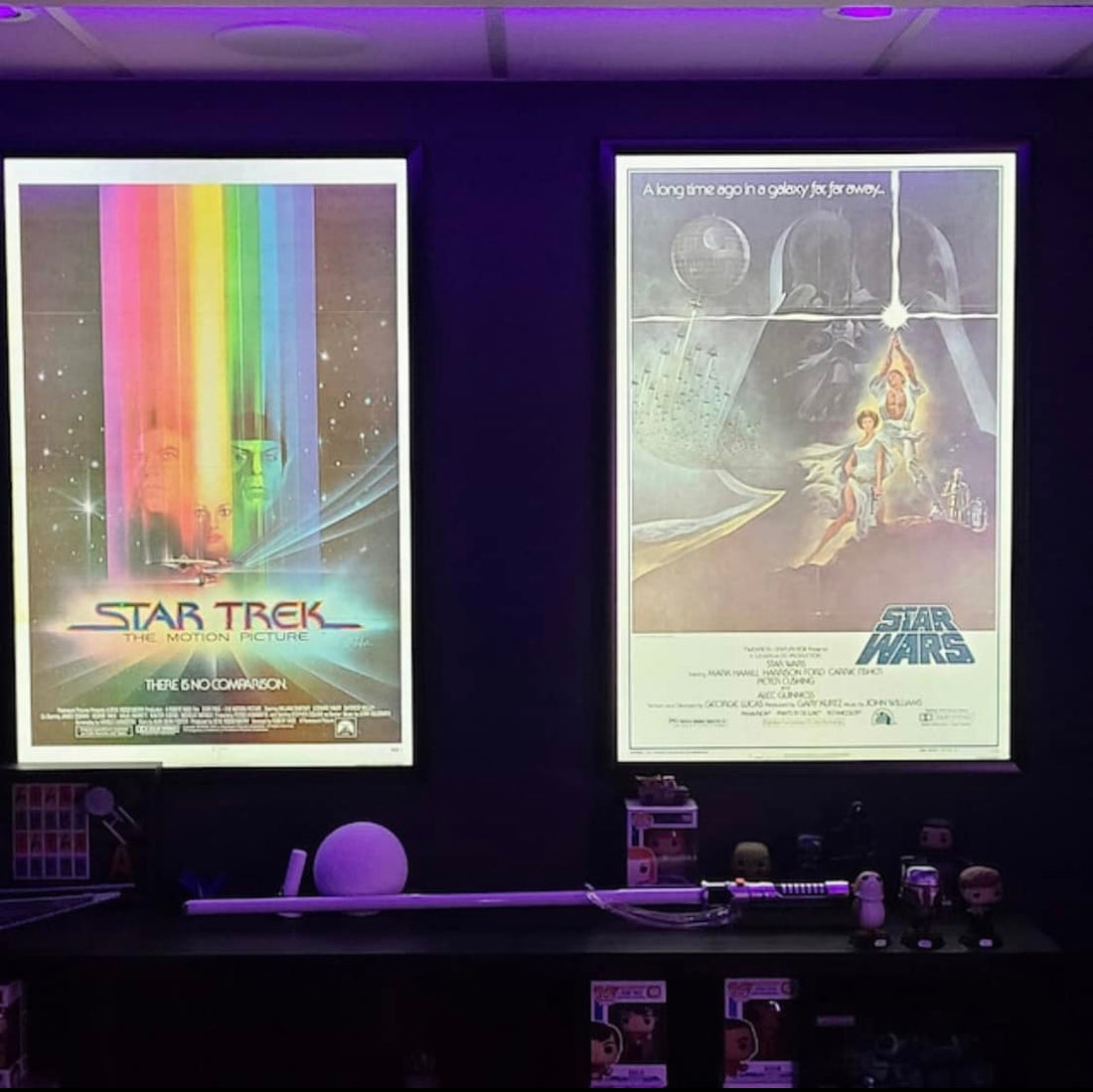 3-PACK 27x40 Glowbox "World Famous" LED Poster Frames - Made in the USA