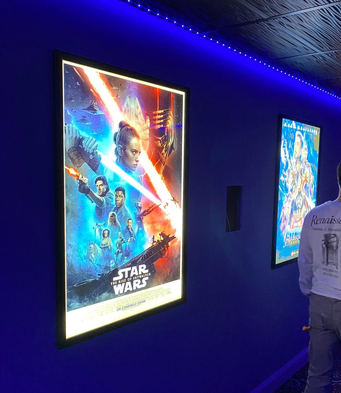 3-PACK 27x40 Glowbox "World Famous" LED Poster Frames - Made in the USA