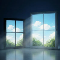 FAUX LED Window Frame - Select Graphic Print Size: