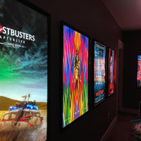 1) Glowbox "World Famous" LED Poster Frame - Select size here: