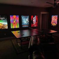 1 Qty Glowbox "World Famous" LED Poster Frame - Select Poster Size: