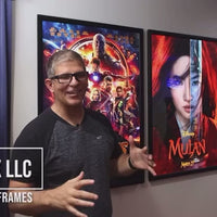 1) Glowbox "World Famous" LED Poster Frame - Select size here: