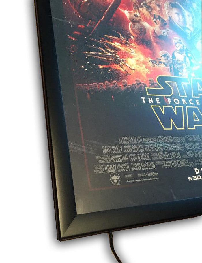1 Qty Glowbox "World Famous" LED Poster Frame - Select size here: