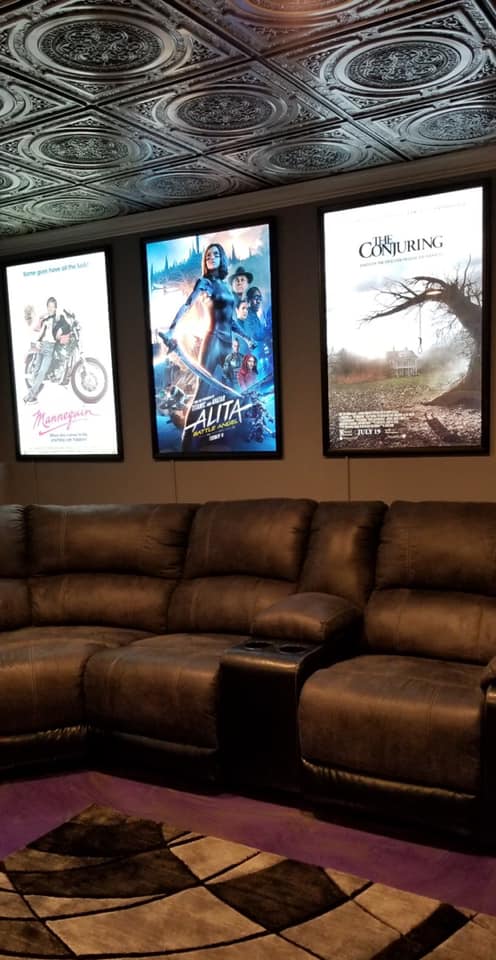 1 Qty Glowbox "World Famous" LED Poster Frame - Select Poster Size: