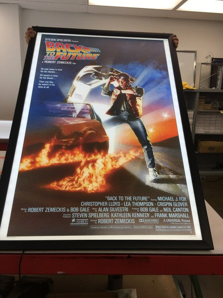 1 Qty Glowbox "World Famous" LED Poster Frame - Select Poster Size: