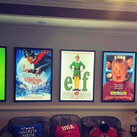 1) Glowbox "World Famous" LED Poster Frame - Select size here: