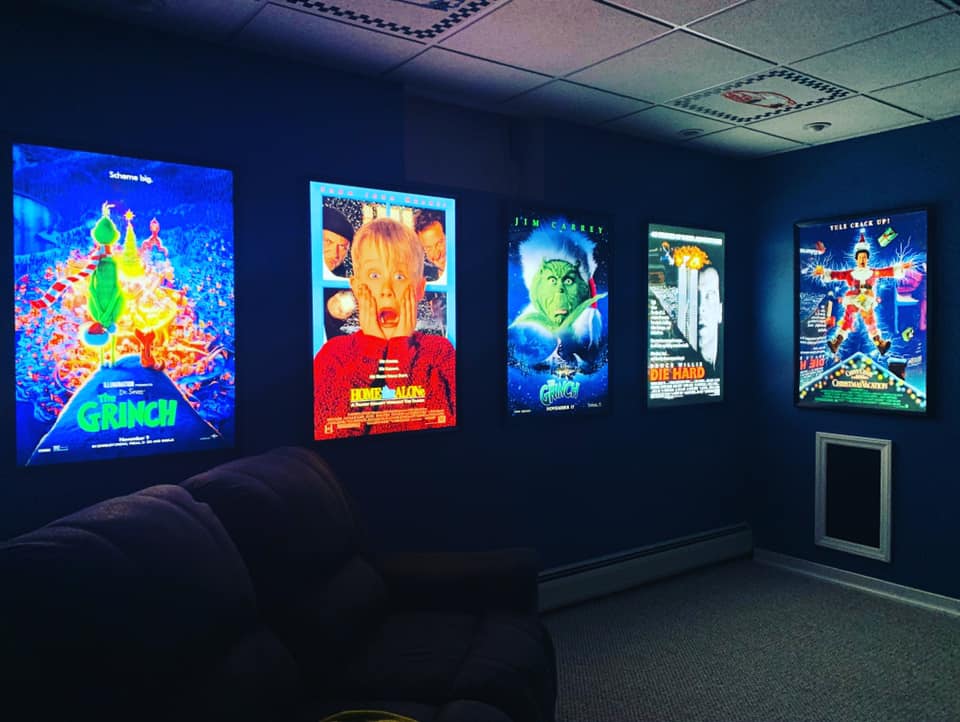 1 Qty Glowbox "World Famous" LED Poster Frame - Select Poster Size: