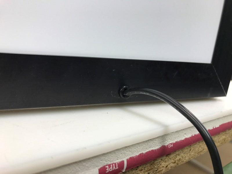 Cord out of the back