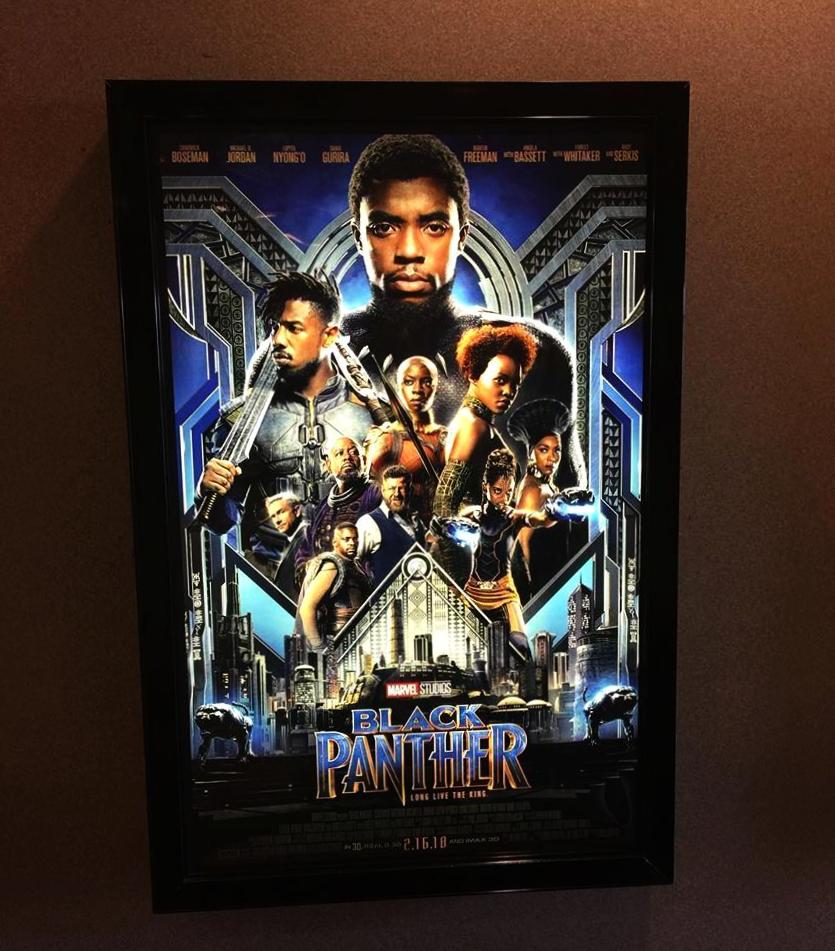 1 Qty Glowbox "World Famous" LED Poster Frame - Select Poster Size: