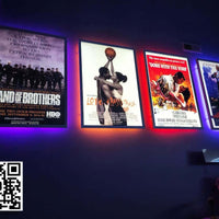 2-PACK Glowbox "World Famous" LED Poster Frames - Made in the USA