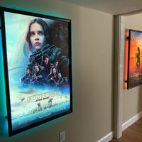 2-PACK Glowbox "World Famous" LED Poster Frames