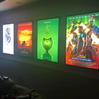 7-PACK 27x40 Glowbox "World Famous" LED Poster Frames - Made in the USA