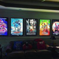 6-PACK Glowbox "World Famous" LED Poster Frames