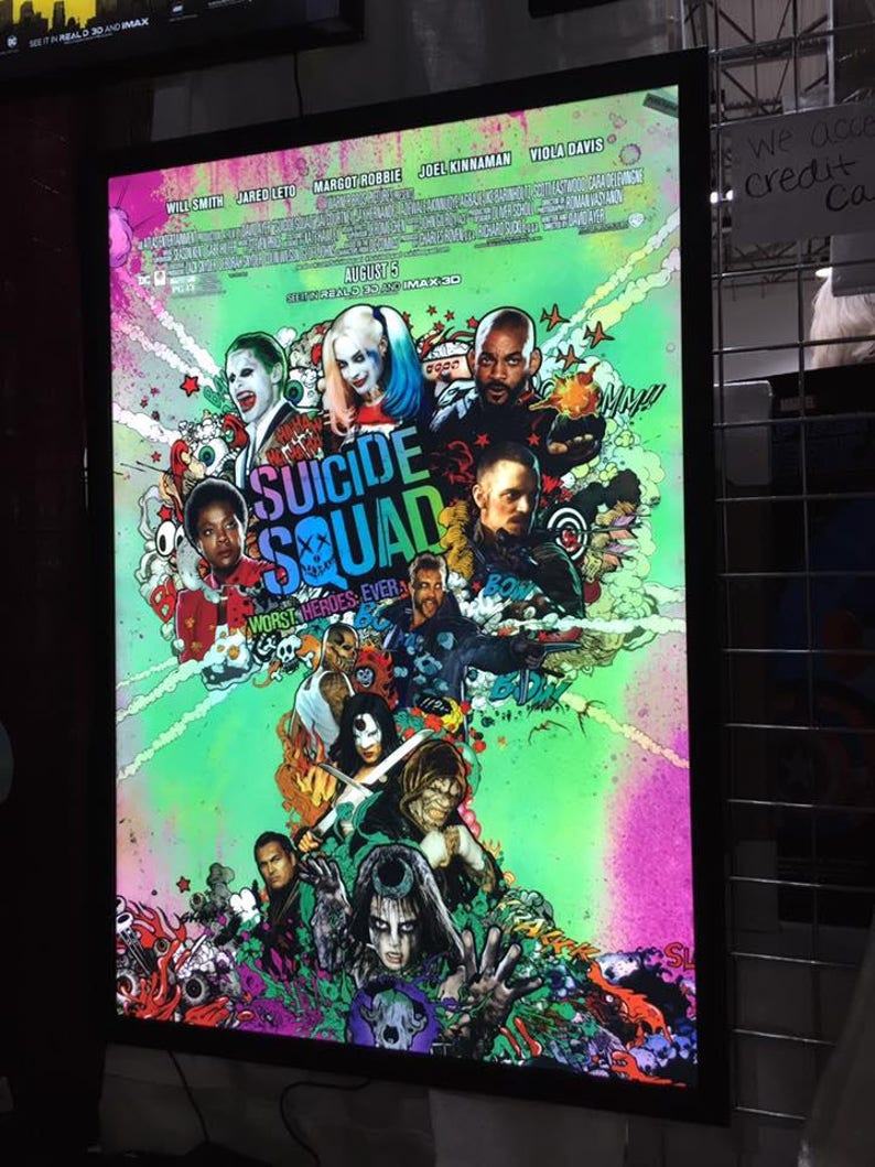 3-PACK 27x40 Glowbox "World Famous" LED Poster Frames - Made in the USA