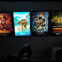 4-PACK Glowbox "World Famous" LED Light Box Poster Frames - Made in the USA