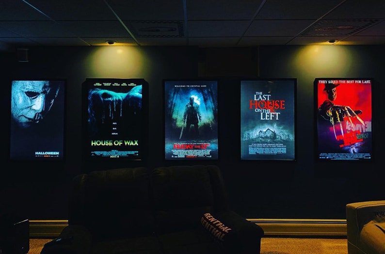 4-PACK Glowbox "World Famous" LED Light Box Poster Frames - Made in the USA