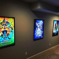 3-PACK Glowbox "World Famous" LED Poster Frames