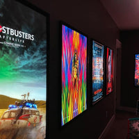 4-PACK Glowbox "World Famous" LED Light Box Poster Frames - Made in the USA