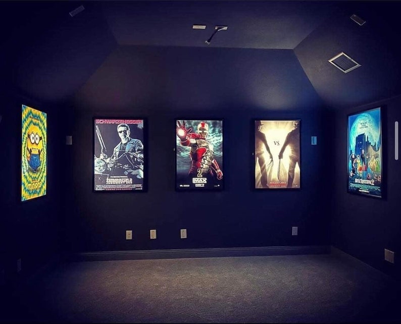 4-PACK Glowbox "World Famous" LED Light Box Poster Frames - Made in the USA