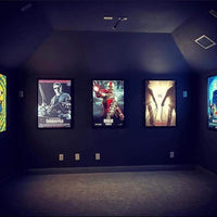 4-PACK Glowbox "World Famous" LED Light Box Poster Frames - Made in the USA