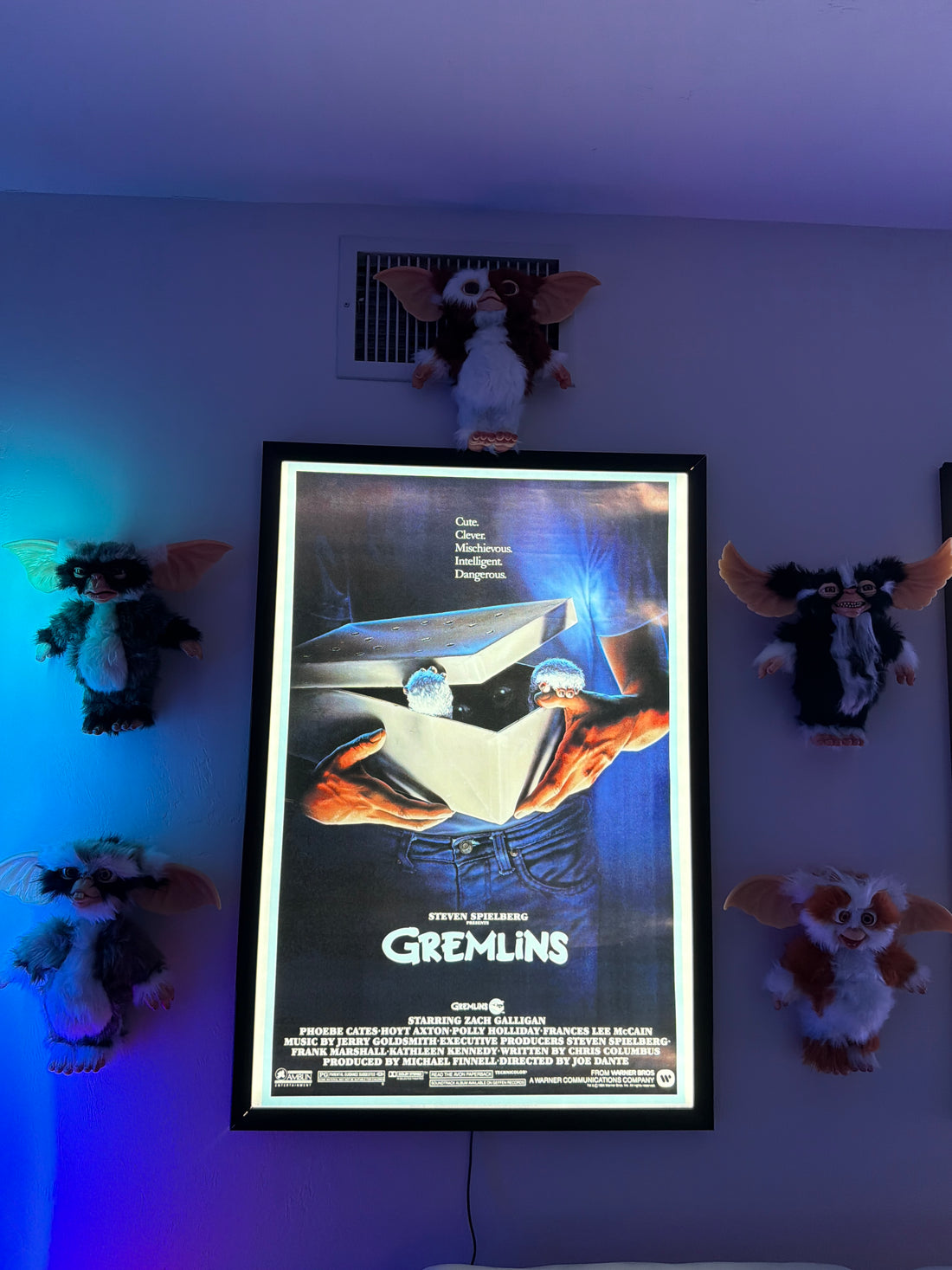 1 Qty Glowbox "World Famous" LED Poster Frame - Select Poster Size: