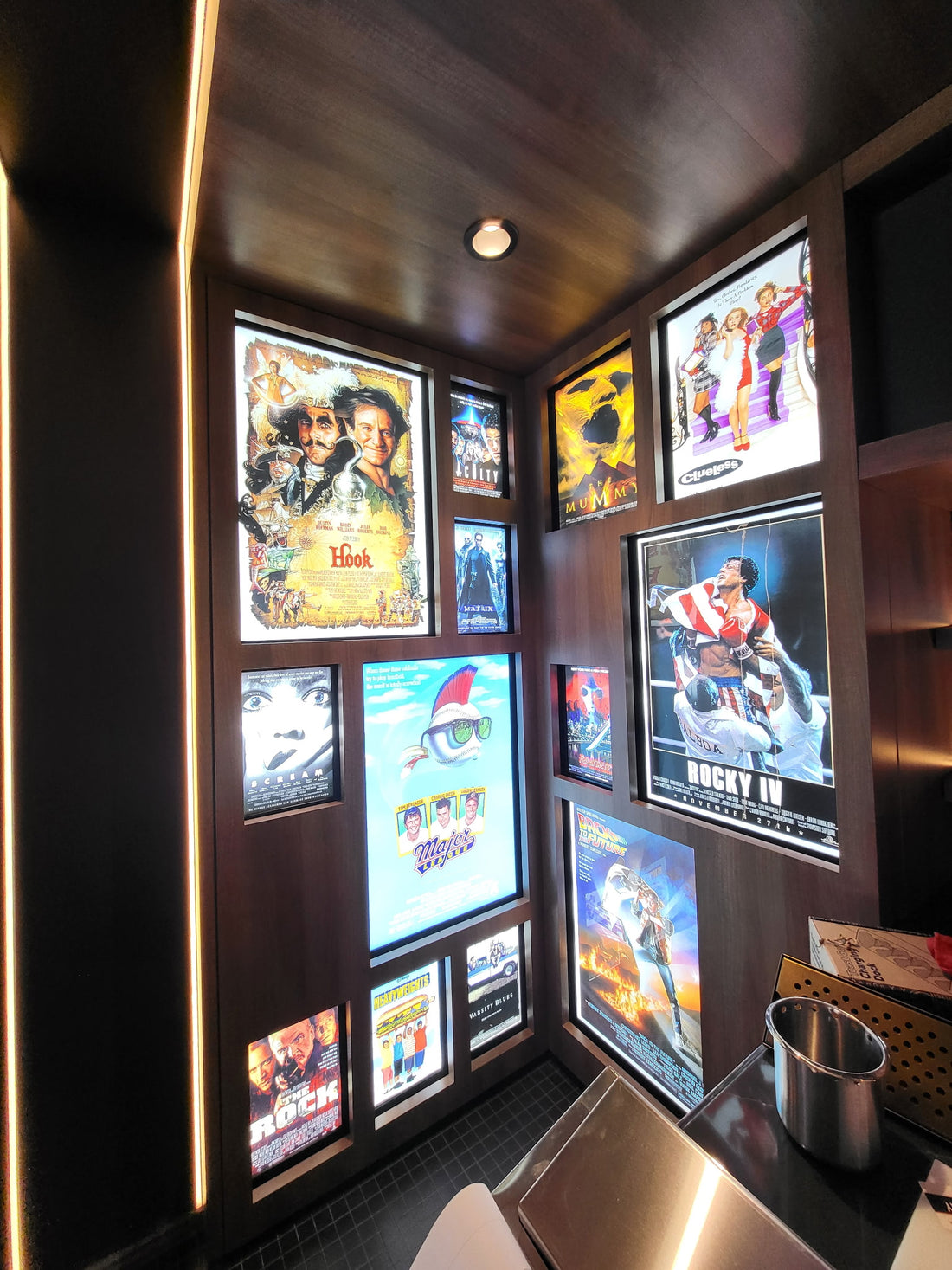 3-Pack "World Famous" 27x40 LED Glowbox Light Box Poster Frames