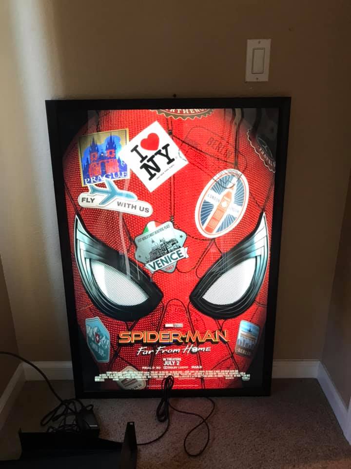 3-Pack "World Famous" 27x40 LED Glowbox Light Box Poster Frames