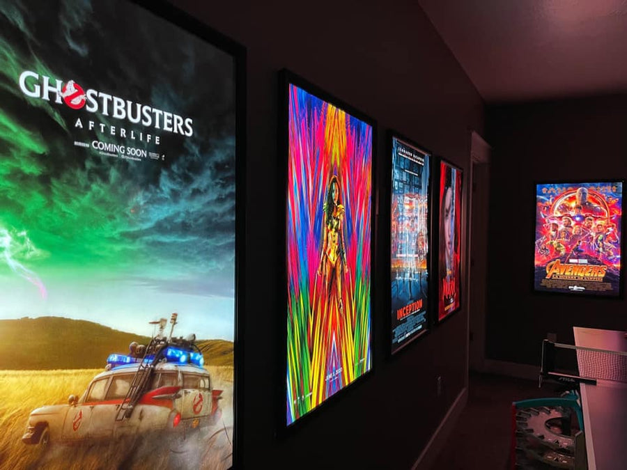 48x72" Glowbox "World Famous" LED Poster Frame - Made in the USA