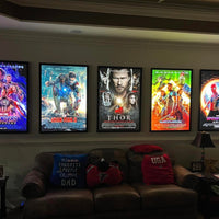 12-PACK Glowbox "World Famous" LED Poster Frames