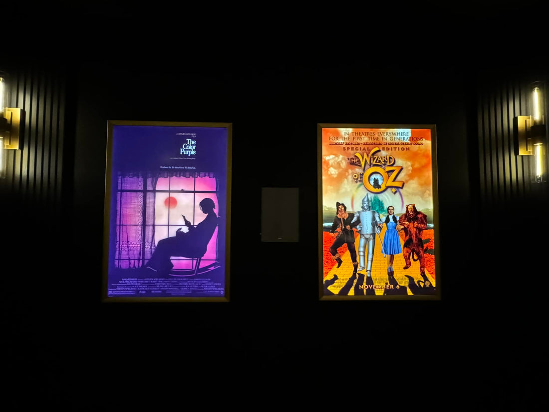 3-Pack "World Famous" 27x40 LED Glowbox Light Box Poster Frames