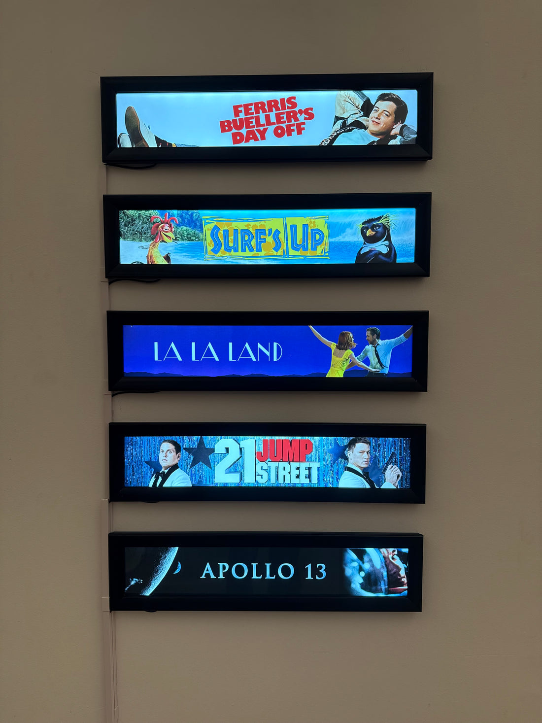Mylar 5x25 Glowbox LED Light Box Poster Frame