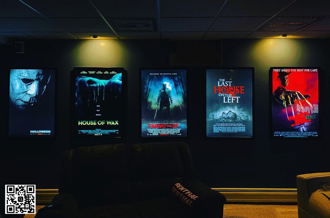 3-Pack "World Famous" 27x40 LED Glowbox Light Box Poster Frames