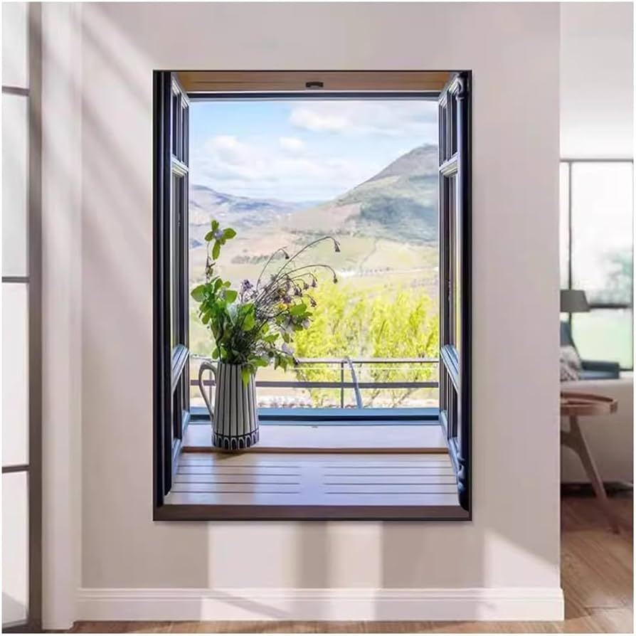 FAUX LED Window Frame - Select Graphic Print Size: