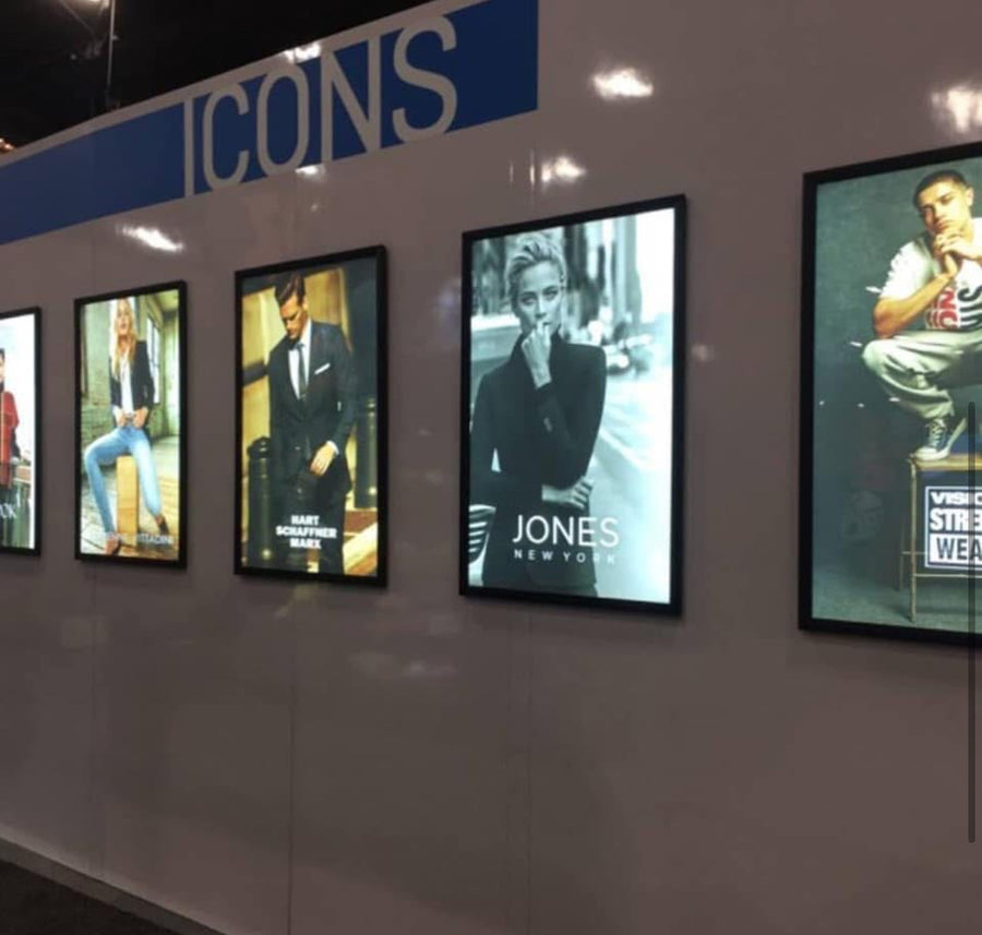2-PACK Glowbox "World Famous" LED Poster Frames - Made in the USA