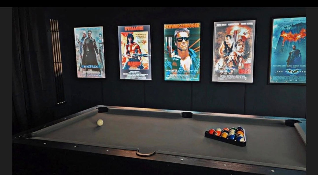 4-PACK Glowbox "World Famous" LED Poster Frames