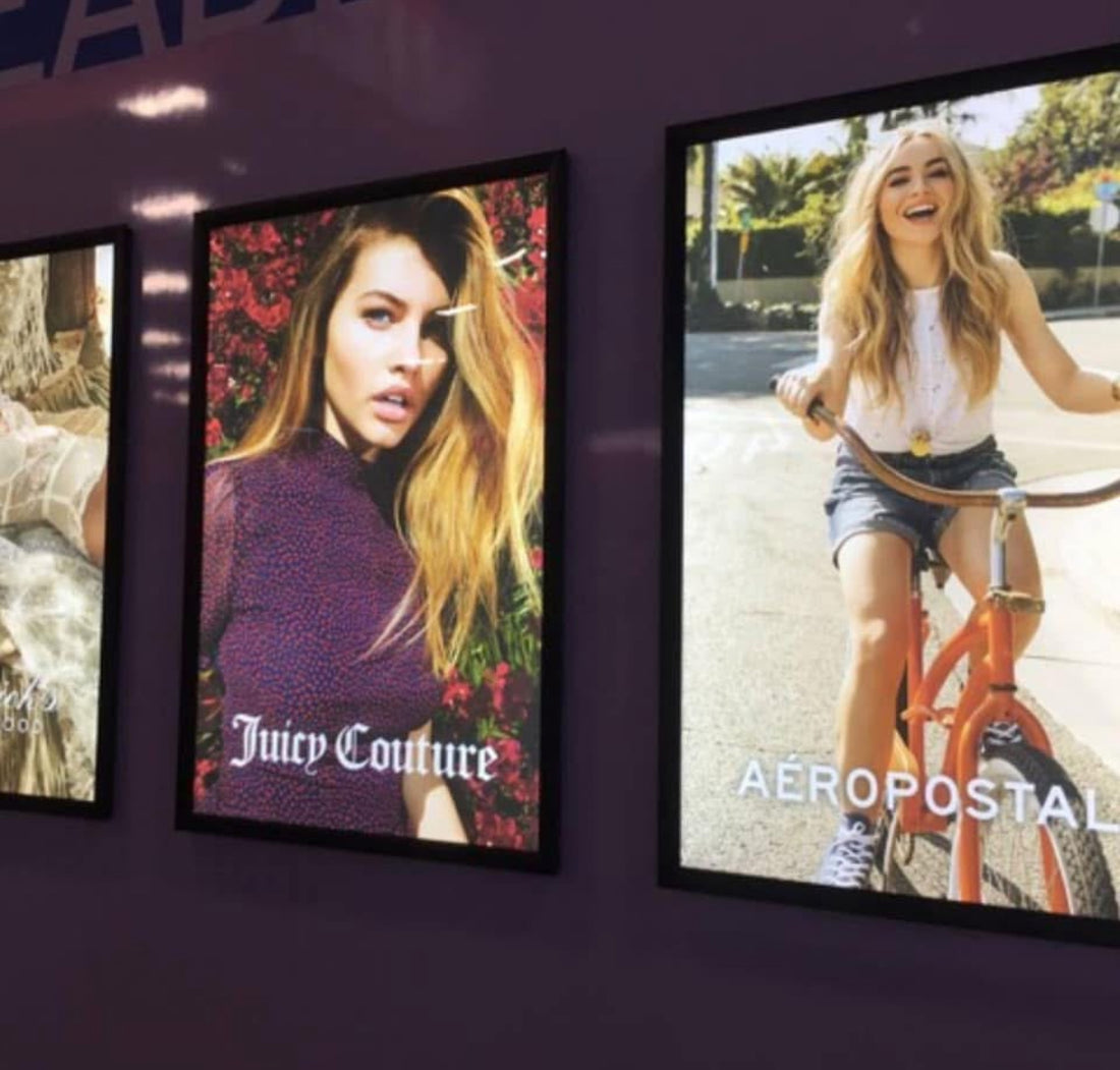 2-PACK Glowbox "World Famous" LED Poster Frames - Made in the USA